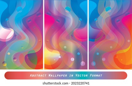 wallpaper abstract background gradient in blue, orange and red color. vector format and color can be customized wallpaper phone according to your creation 