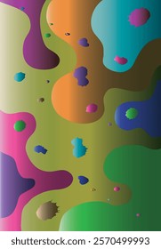 wallpaper ,abstract background, Use for poster, cover, social media story, banner, fabric print,liquid,magazine covers, tabloids,paper art and summer theme