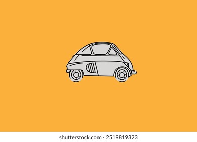 Papel de parede estético, tela de bloqueio automotivo na moda, ilustrações de vetor para impressões de vestuário e outros usos. Carros desenhados à mão.