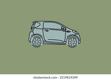 Wallpaper Aesthetic, Trendy automotive Lock Screen, Vector illustrations for apparel prints and other uses. Hand drawn cars.