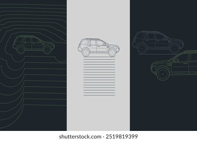 Wallpaper Aesthetic, Trendy automotive Lock Screen, Vector illustrations for apparel prints and other uses. Hand drawn cars.