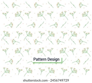 wallpaper and all prints on green mint background color. Cute pattern in small flower.