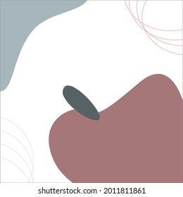 Wallpaper Apple Flat Design Illustration