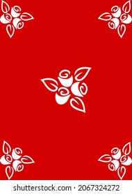 Tapete mit attraktivem Blumenmuster. Dieses Design kann für Grußkarten und Einladung mit Platz für Text.