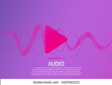 wallpaper audio ,concept is there is a line of graphics showing the sound waves up and down. And arrows played on the media