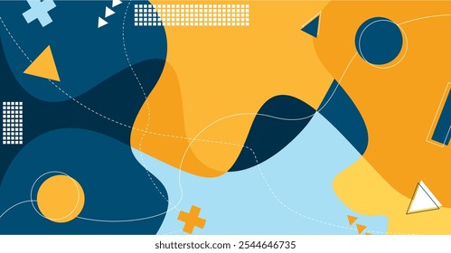 Wallpaper background abstract geometric lines style vector modern
