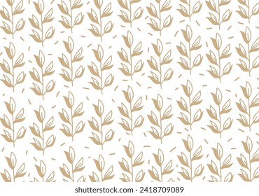 Fondo de pared con motivos de hoja marrón y ramas