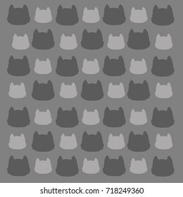wallpaper and background concept - cat texture illustration isolated on black background and copyspace