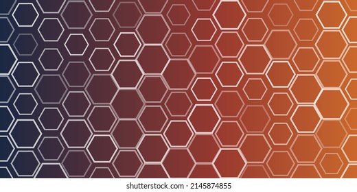 Wallpaper, Background, Flyer or Cover Design for Your Business with Hexagonal Mosaic Pattern,  Abstract Geometric Texture - Base for Websites, Placards, Posters, Brochures, Creative Vector Template