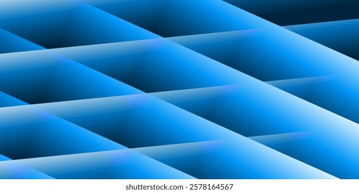 Wallpaper, Background, Flyer or Cover Design for Your Business with Abstract White and Blue 3D Crossing Lines Pattern - Applicable for Presentations, Placards, Posters - Creative Vector Template