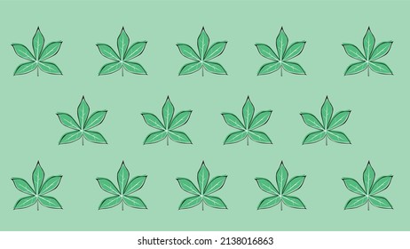 Vector de hojas verdes de fondo de fondo de escritorio