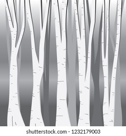 wallpaper background, monochrome trees in the forest illustration