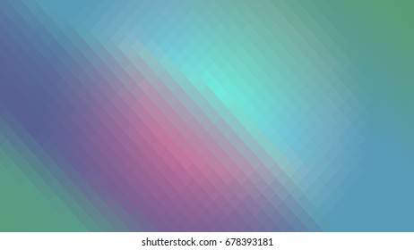 Wallpaper background pink blue green gradient in polygonal rhombuses