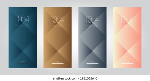 Fondo de pantalla para la ilustración de smartphone.Vector