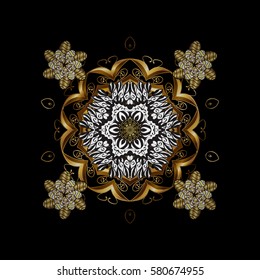 Wallpaper baroque, damask. Floral pattern. Graphic modern pattern. Vector background with white doodles.