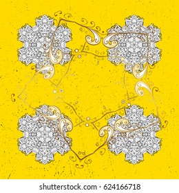 Wallpaper baroque, damask. Floral pattern. Graphic modern pattern. Vector background with white doodles.
