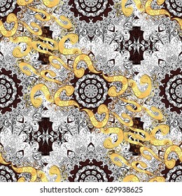 Wallpaper baroque, damask. Pattern floral pattern. Graphic modern pattern. Vector background.