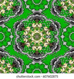 Wallpaper baroque, damask. Vector background. Pattern floral pattern. Graphic modern pattern.
