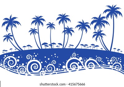  wallpaper beautiful beach and coconut tree
