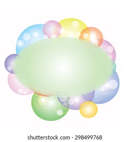 Wallpaper beautiful the glowing  is multicolored bubbles
