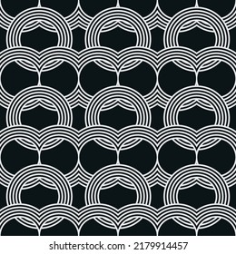 wallpaper black and white Abstract circle pattern black and white texture wall for interior design. Pattern for wallpaper, background or skin luxurious product.
