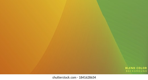 Wallpaper Blend Pattern For Banner And Poster Design Template. Blend Background Abstract For Computer And Laptop Screen. Abstract Backdrop Green and Yellow Color Premium Vector