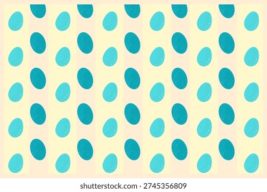 Wallpaper of blue Easter Eggs in an abstract background.