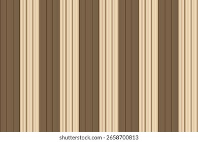 Papel de parede com listras verticais marrons. Projeto de vetor plano.