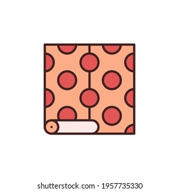 Wallpaper with Circle pattern vector concept colorful icon or symbol
