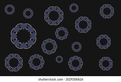 wallpaper with circular pattern with random position