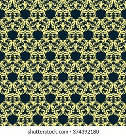 Wallpaper in classic style.  Seamless vector background.