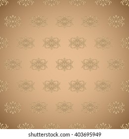 Wallpaper in classic style. Seamless vector background.