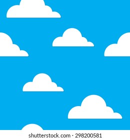 Wallpaper Cloud pattern seamless vector stock
