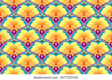 Wallpaper, cute style, bright colors Beautiful pattern Use for carpets, walls, tiles, blankets, curtains.
