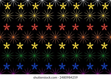 Wallpaper, cute style, bright colors Beautiful pattern Use for carpets, walls, tiles, blankets, curtains.