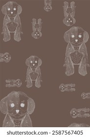 Wallpaper of Dachsund Dogs Cute in Brown Background