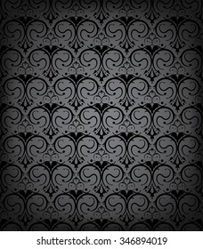 wall-paper Damask pattern vintage