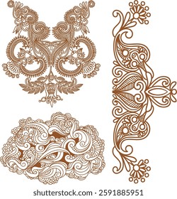 Wallpaper decorated with European style motifs