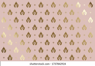 Wallpaper design, Rose Golden pattern, Textile printing, Luxury decorative, packaging, wrapper, luxurious, Simple geometric seamless, fashion design,  flyer, decoration, invitation, or for your idea.