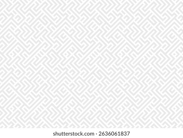 Wallpaper design with a subtle geometric maze seamless pattern