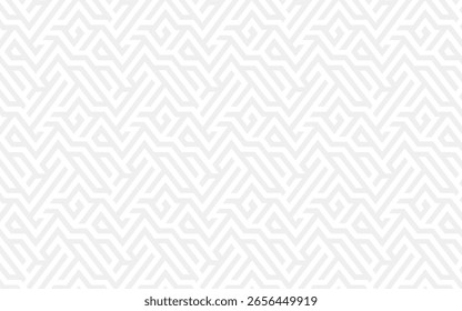 Wallpaper design with a subtle geometric maze seamless pattern