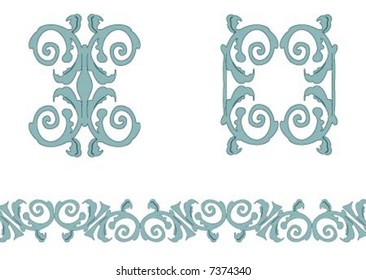 Wallpaper design with three different aspect
