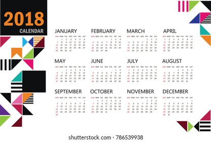 wallpaper, desktop computer, calendar 2018