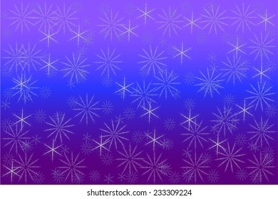 Wallpaper of different snowflakes falling