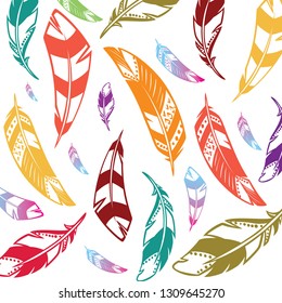 wallpaper feather colour full