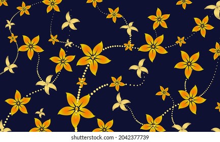Wallpaper flower background, chrysanthemum flower, seamless. Vector luxury