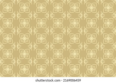 Wallpaper with flower geometric shape seamless background. Ethnic, tribal, batik design. Use for fabric, textile, interior decoration elements, wallpaper, 