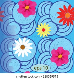 wallpaper flowers, seamless