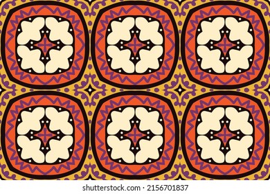 Wallpaper with flowers Seamless pattern of ethnic Tribal pattern. traditional African fabric motif. Borneo pattern. vector design inspiration. Creative textile for background, fashion Dress or cloth