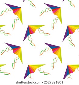 Wallpaper flying toy, freedom repeat festival, kite play, paper breeze cheerful, recreation color decoration sankrant illustration